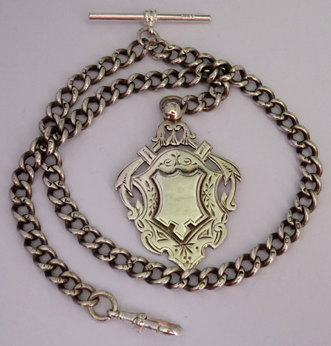 Antique solid silver pocket