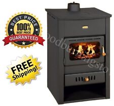 Wood Burning Stove Back Boiler Fireplace Prity K2CP W13  Cast Iron Top 5,1+9,9kw