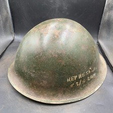 Original British/Canadian Army WW2 Mk3 Turtle High Rivet Combat Steel Helmet