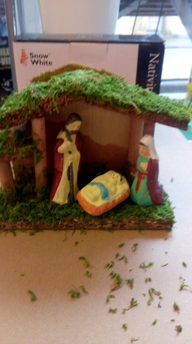 Small nativity set christmas - nativity,