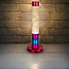 Rainbow glitter lava - rainbow, lamp