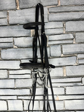 S/H Sabre Dortmund English Double Bridle - Black - Full