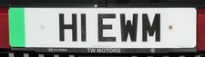 Cherished Number plate H1EWM -