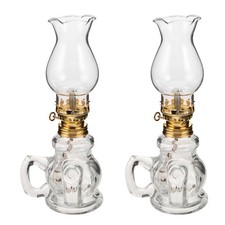  2 Pcs Hurricane Lamps Globe
