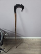 Buffalo Horn Shepherds Crook Market Stick 50 Inch