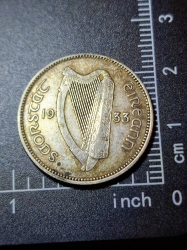 1933 irish shilling silver - irish,