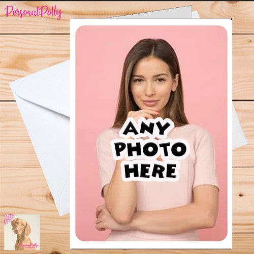 Personalised photo card any - photo,