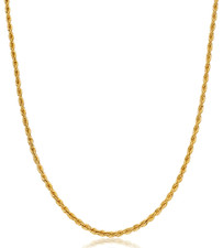 9ct Gold Ladies Rope Chain