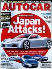 AUTOCAR MAGAZINE 28-OCT-03 - Noble M12 GTO 3-R, Bugatti Veyron, BMW 318Ci E46