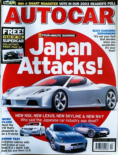 Autocar magazine oct - 28-oct-03,