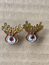 SUPER CUTE CHRISTMAS PRIMARK REINDEER RUDOLPH EARRINGS