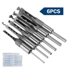 6pcs square hole - hole, bit