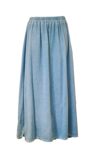 Italian washed linen skirt - linen, one