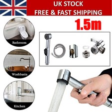 Handheld Bidet Toilet Sprayer Bathroom Bidet Tap Spray Toilet Cleaning Shower UK