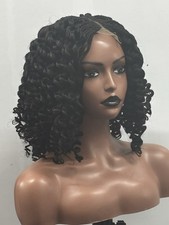 braided  Short Curly wig for