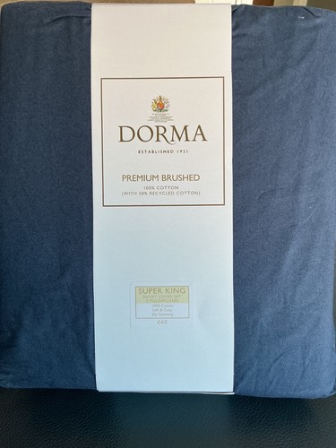 Dorma navy brushed cotton - brushed,