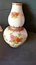 Rare 2x  KAISER KANTON Vases with Flowers Floral Design, West Germany