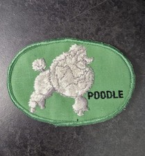 Vintage 1970s Poodle Patch dog