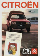 Citroen C15 Van 1987-1988 UK Market Sales Brochure Petrol, Diesel, Super, Visa