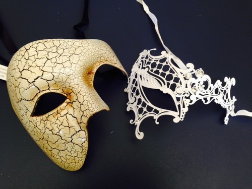 White venetian crystal - white, laser