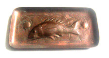 NEWLYN COPPER STAMPED  FISH DESIGN TRAY