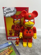 Bearbrick The Simpsons Radioactive Man 100% & 400% Set & Matching Comic  ✅
