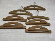Antique/Vintage Dolls House or Childs Play Wooden Clothes Hangers, 7 varieties