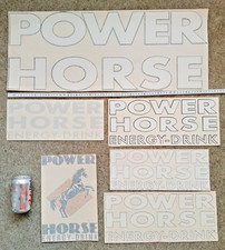 Arrows F1 genuine large "POWER HORSE" graphic decals Verstappen Hill Salo Orange