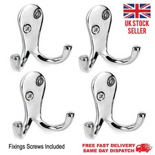 Double hook chrome - double, coat