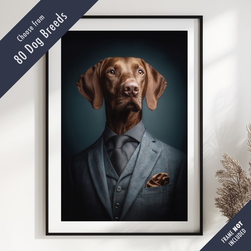 Smartly dressed dog portrait - smartly,