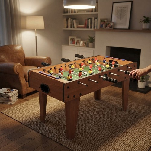 Compact wooden foosball table - wooden,