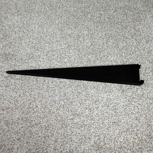 Black metal inch slotted - black,