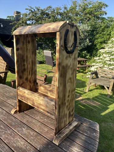 Rustic saddle holder - saddle,