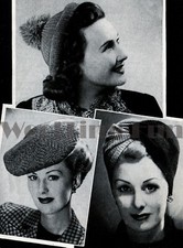 Knitting Pattern Womens 1940s