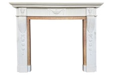 A Large Fine Georgian Style Marble Fireplace Surround | Mantle | Period Fire