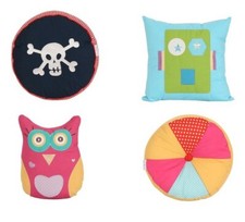 Children's Luxury Filled Decorative Cushions Robot Fairy Pirate Skull Cushion