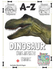 A-Z Dinosaur Coloring Book: 8.5x11 Multi Dinosaur Color -  NEW Shea Hurst Mcgo 2