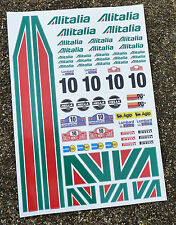 10th scale RC race rally car RC Alitalia Stickers Decals