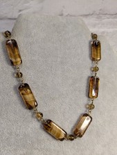 Vintage amber tone necklace