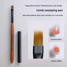 1pc Gradient Nail Art Brush Acrylic Ombre Pen UV Gel Drawing Flower Manicure Too