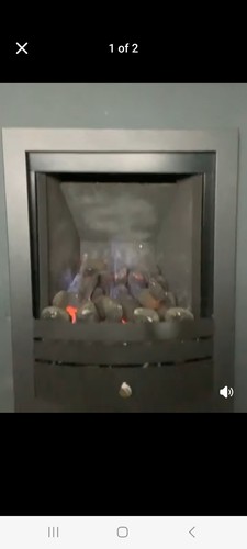 Gas fire with - fire,