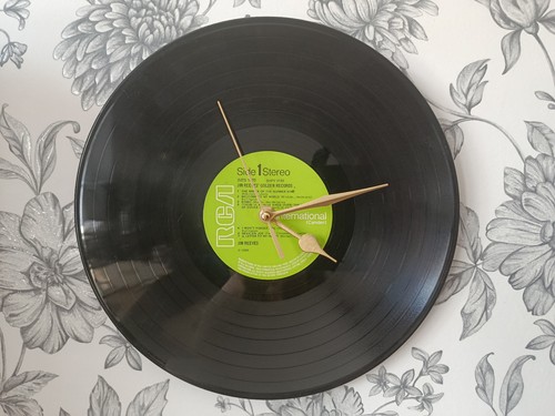 Vinyl record clock - vinyl,