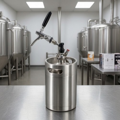 Beer keg coupler with lever - keg,