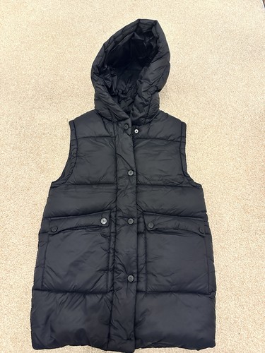 Zara girls black hooded padded - girls,