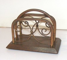 Antique Brass and oak wood