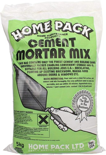 Mortar mix cement and sand - mix, for
