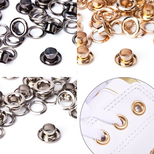 100 round eyelets - eyelets, brass