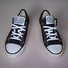 Dunlop Black Canvas Fabric Trainers Sneakers Women Size UK 4 Eur 37