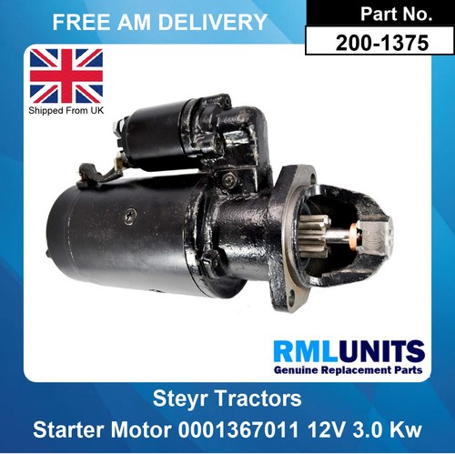 Starter motor for - for, steyr
