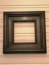 A vintage style 4 X 4 inches  distressed Black  picture frame 